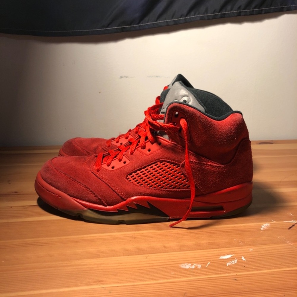 Jordan 5 Red Suede size 10
